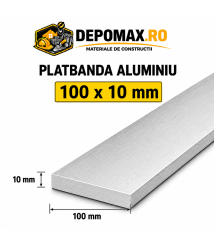 Platbanda aluminiu 100 x 10 mm, 6 metri (EN-AW 6060)